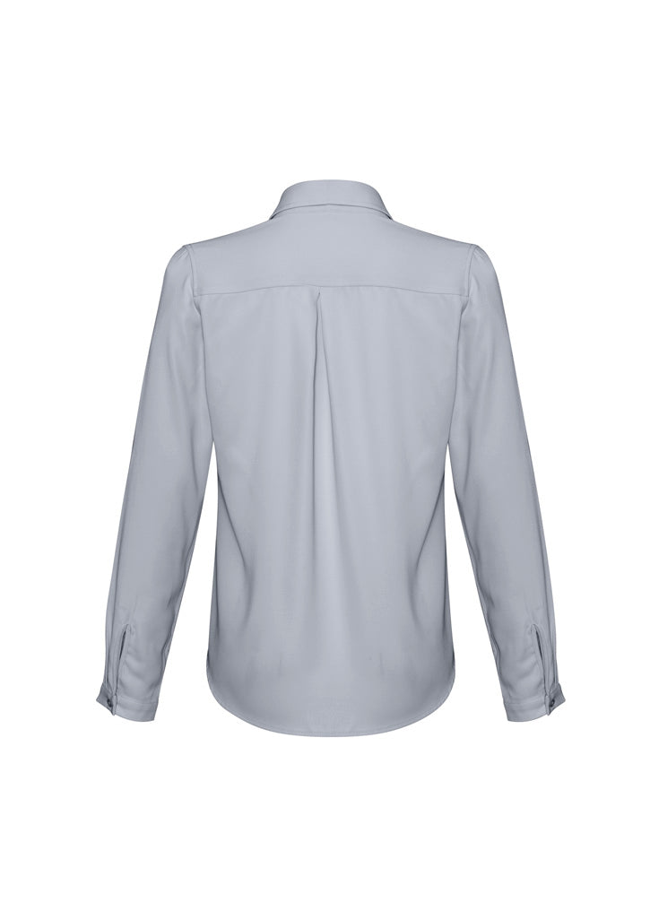 Biz Collection Womens Madison Long Sleeve Shirt - Silver Mist
