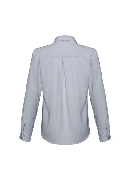 Biz Collection Womens Madison Long Sleeve Shirt - Silver Mist