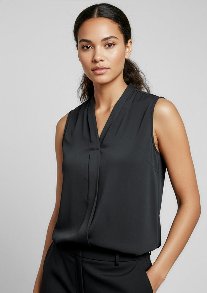 Biz Collection Womens Madison Sleeveless Top - Black