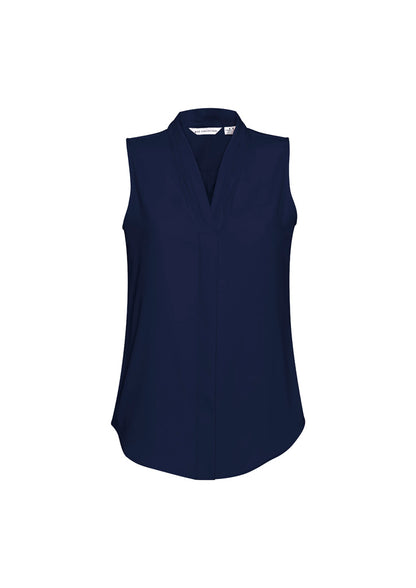 Biz Collection Womens Madison Sleeveless Top - Midnight Blue