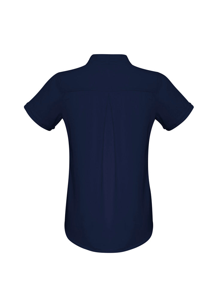 Biz Collection Womens Madison Short Sleeve Shirt - Midnight Blue