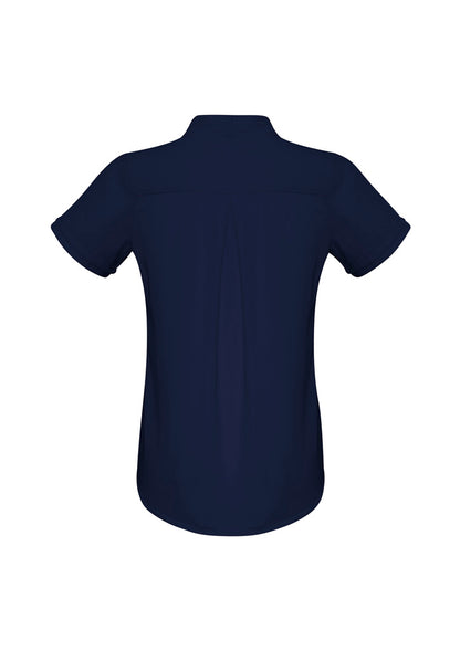 Biz Collection Womens Madison Short Sleeve Shirt - Midnight Blue