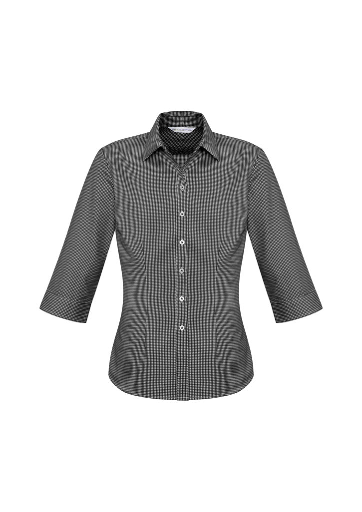 Biz Collection Womens Ellison 3/4 Sleeve Shirt - Black