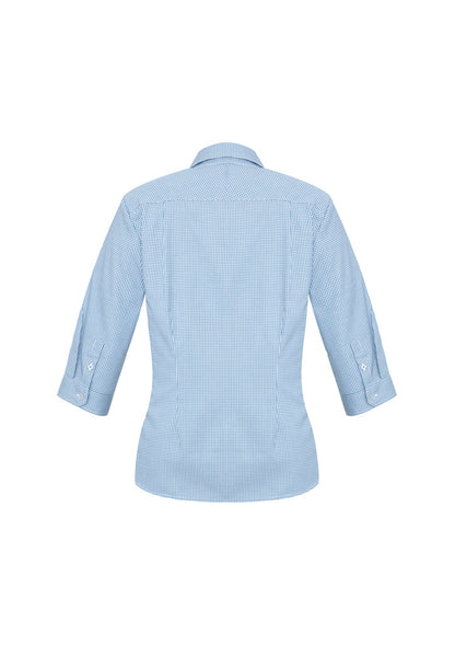 Biz Collection Womens Ellison 3/4 Sleeve Shirt - Blue