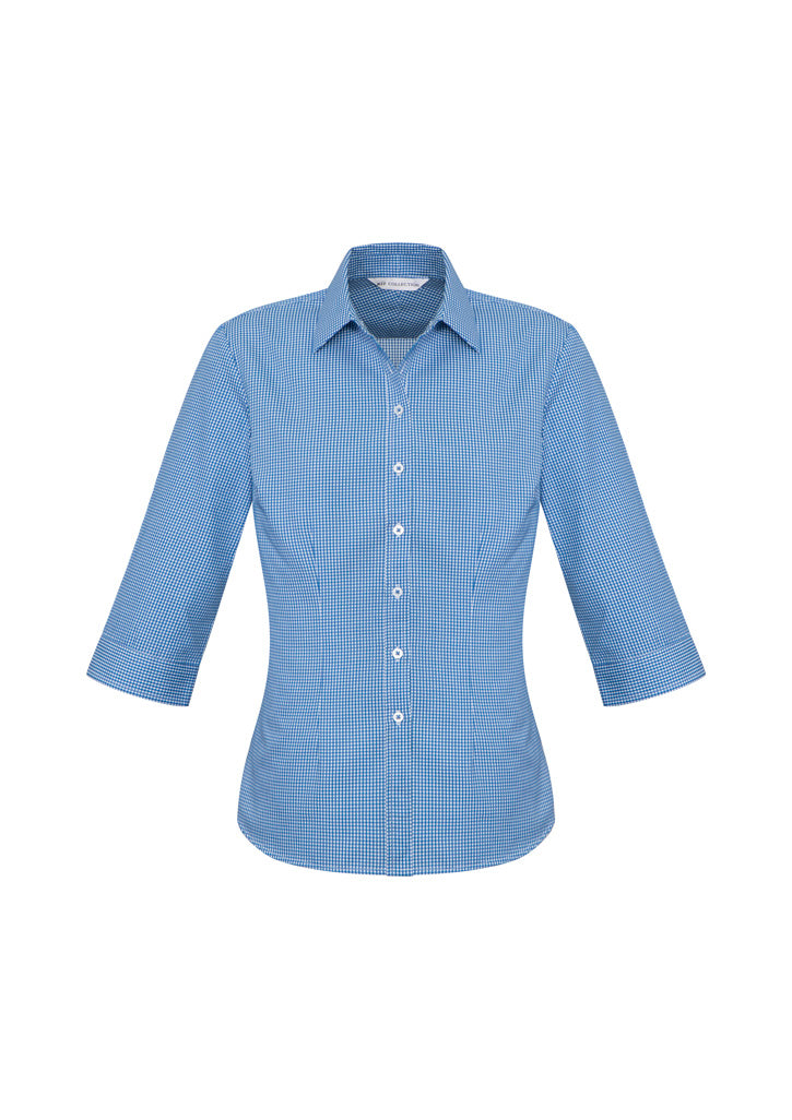 Biz Collection Womens Ellison 3/4 Sleeve Shirt - French Blue