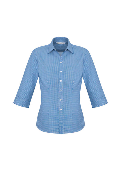 Biz Collection Womens Ellison 3/4 Sleeve Shirt - French Blue