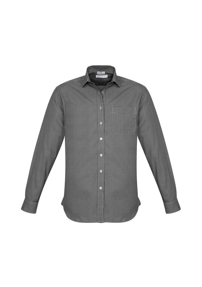 Biz Collection Mens Ellison Long Sleeve Shirt - Black