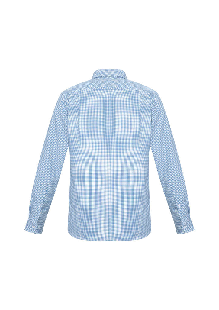Biz Collection Mens Ellison Long Sleeve Shirt - Blue