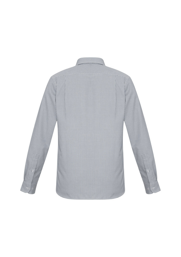 Biz Collection Mens Ellison Long Sleeve Shirt - Silver