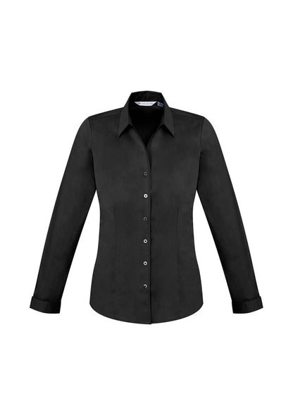 Biz Collection Womens Monaco Long Sleeve Shirt - Black