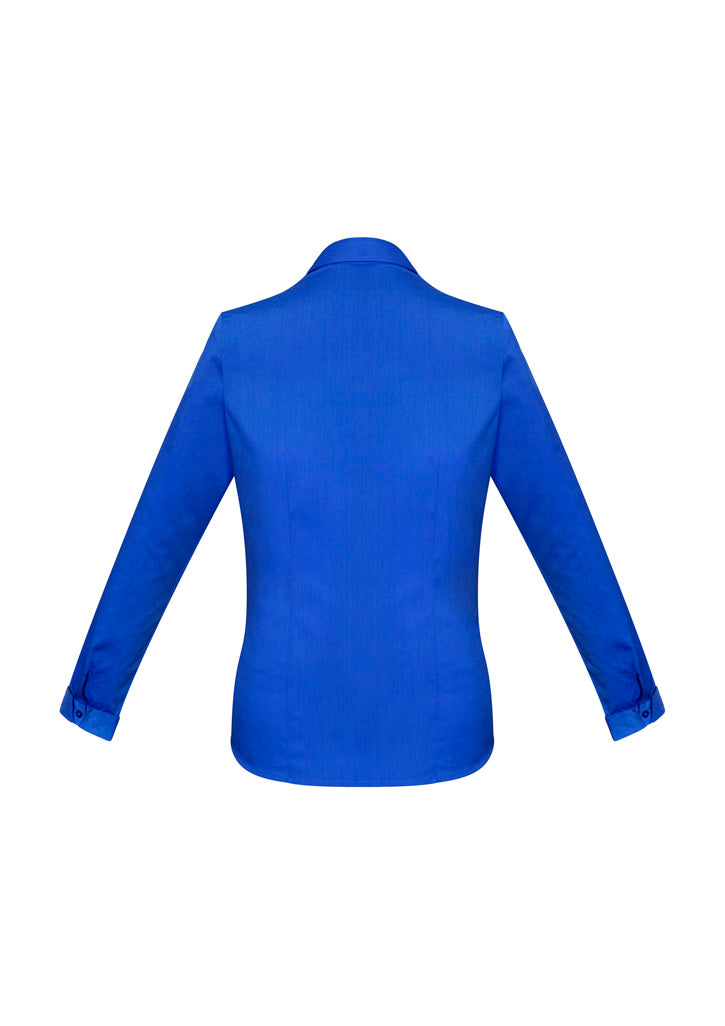 Biz Collection Womens Monaco Long Sleeve Shirt - Electric Blue