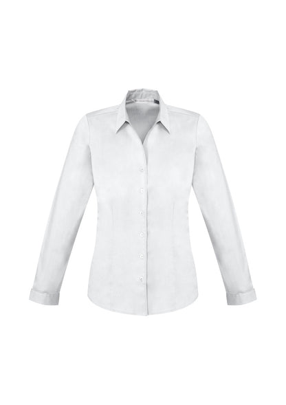 Biz Collection Womens Monaco Long Sleeve Shirt - White