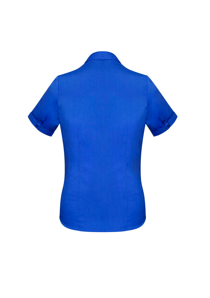 Biz Collection Womens Monaco Short Sleeve Shirt - Electric Blue