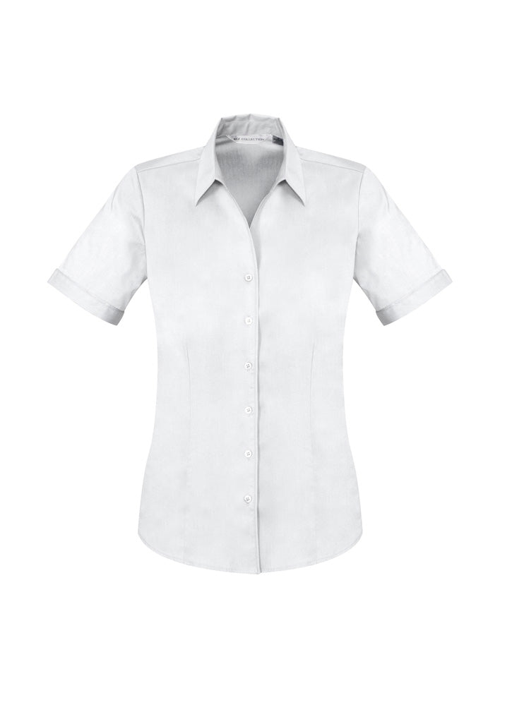 Biz Collection Womens Monaco Short Sleeve Shirt - White