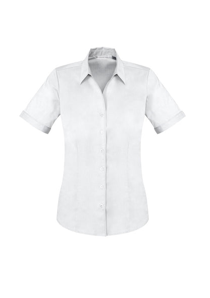 Biz Collection Womens Monaco Short Sleeve Shirt - White