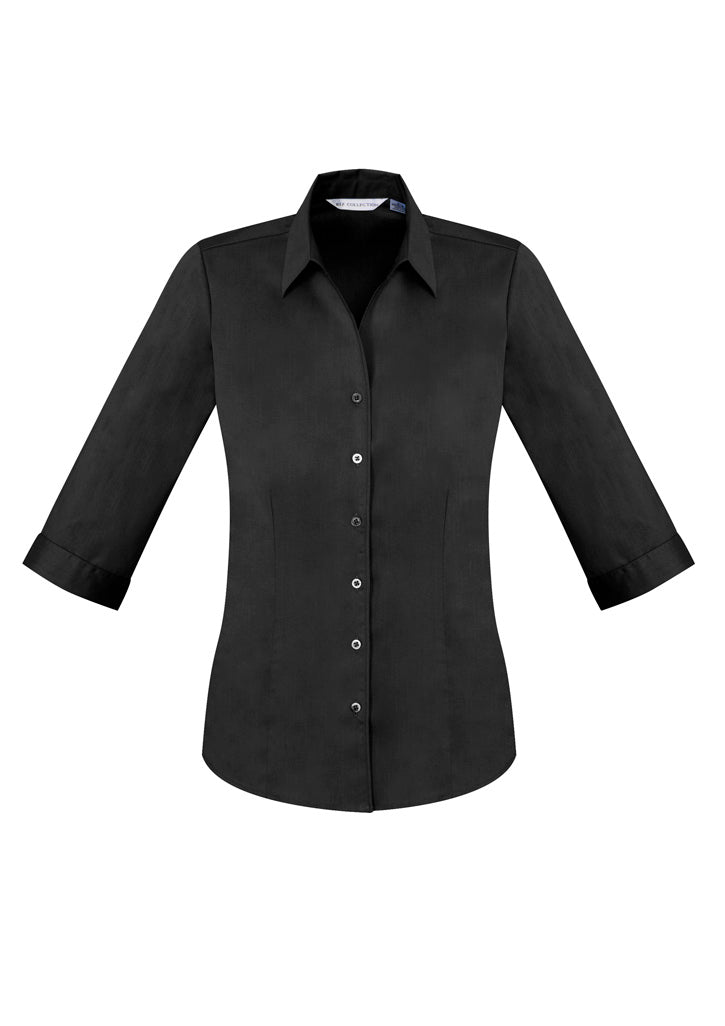 Biz Collection Womens Monaco 3/4 Sleeve Shirt - Ink