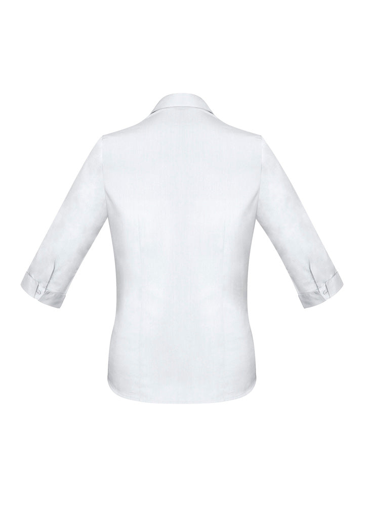 Biz Collection Womens Monaco 3/4 Sleeve Shirt - White