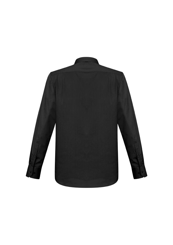 Biz Collection Mens Monaco Long Sleeve Shirt - Black