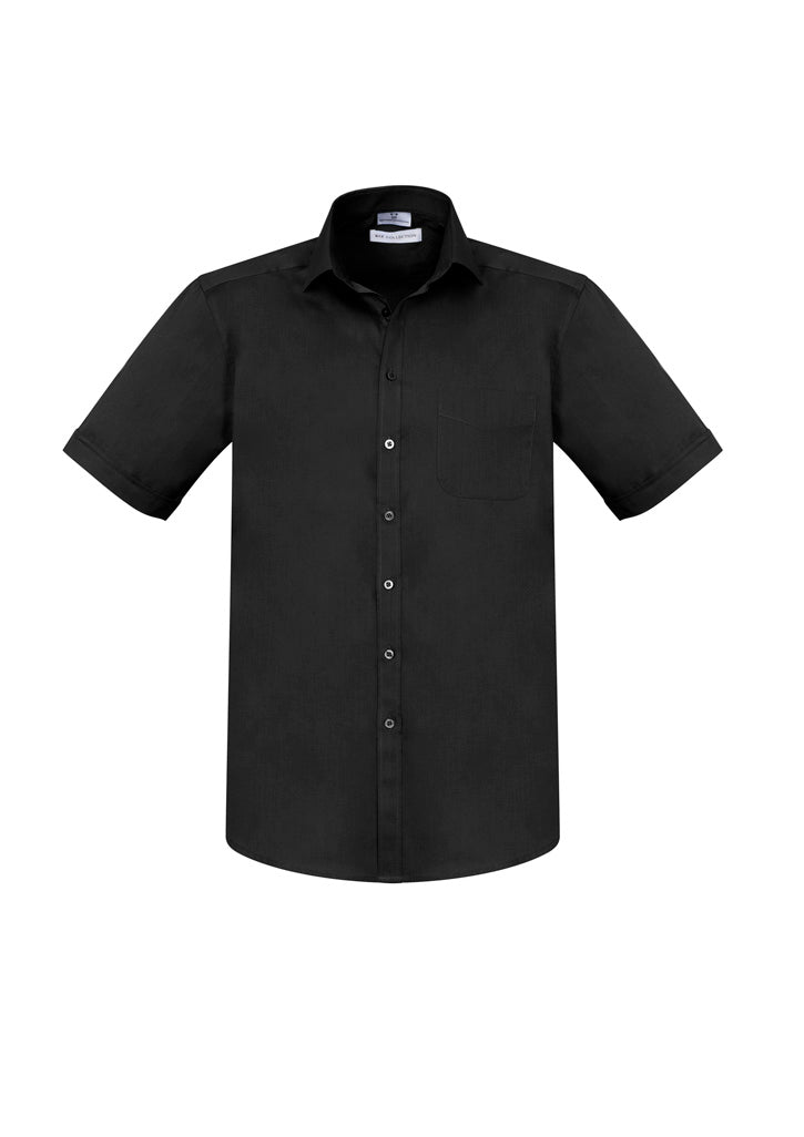 Biz Collection Mens Monaco Short Sleeve Shirt - Ink