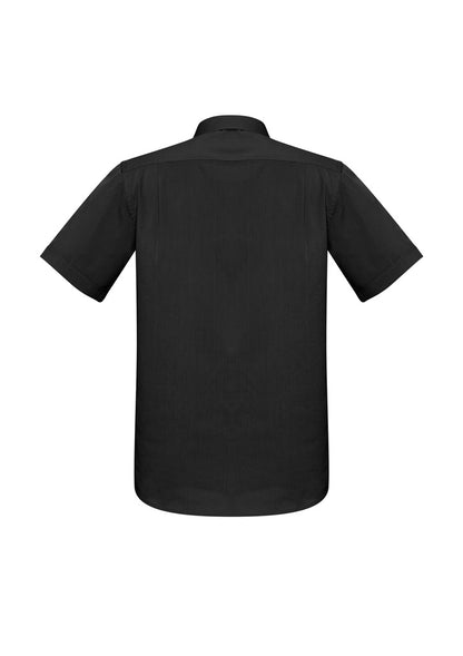 Biz Collection Mens Monaco Short Sleeve Shirt - Black