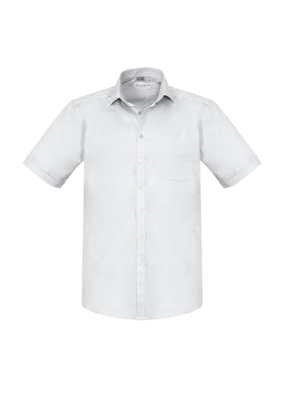Biz Collection Mens Monaco Short Sleeve Shirt - White