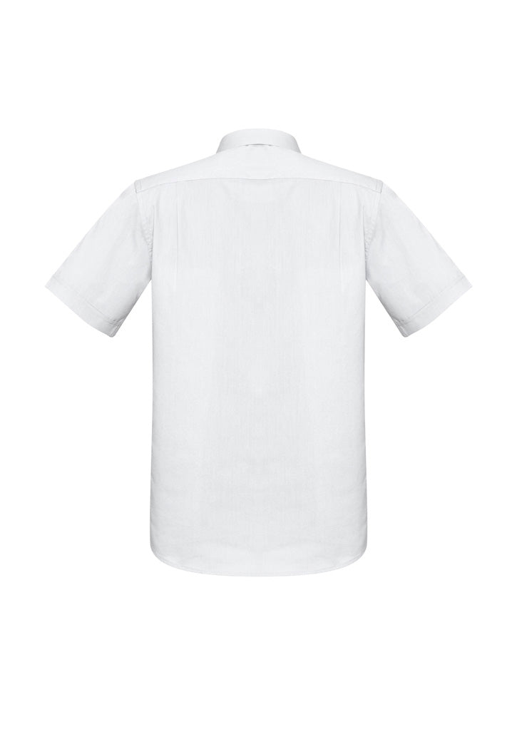 Biz Collection Mens Monaco Short Sleeve Shirt - White