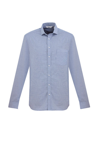 Biz Collection Mens Jagger Long Sleeve Shirt - French Blue