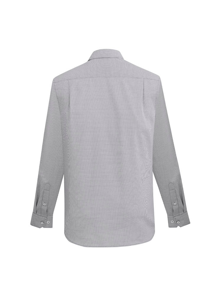 Biz Collection Mens Jagger Long Sleeve Shirt - Silver
