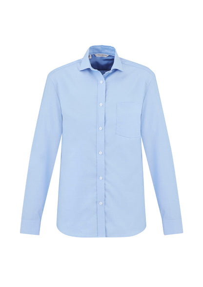 Biz Collection Mens Regent Long Sleeve Shirt - Blue