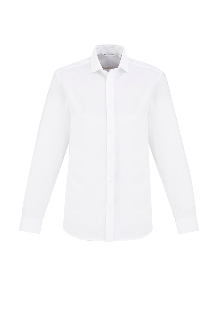 Biz Collection Mens Regent Long Sleeve Shirt - White