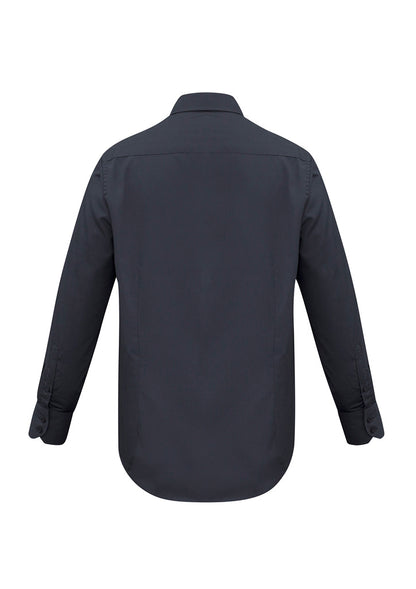 Biz Collection Mens Metro Long Sleeve Shirt - Charcoal