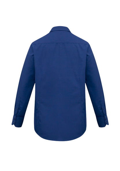 Biz Collection Mens Metro Long Sleeve Shirt - Royal