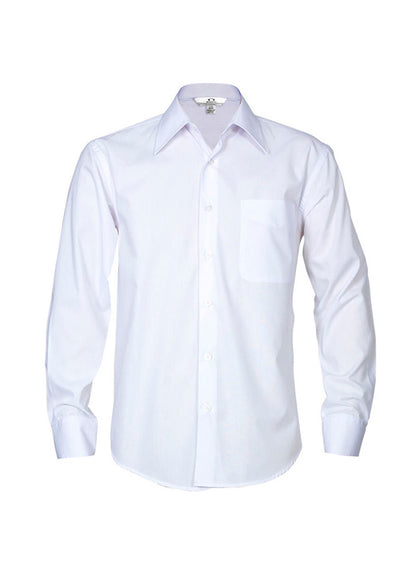 Biz Collection Mens Metro Long Sleeve Shirt - White