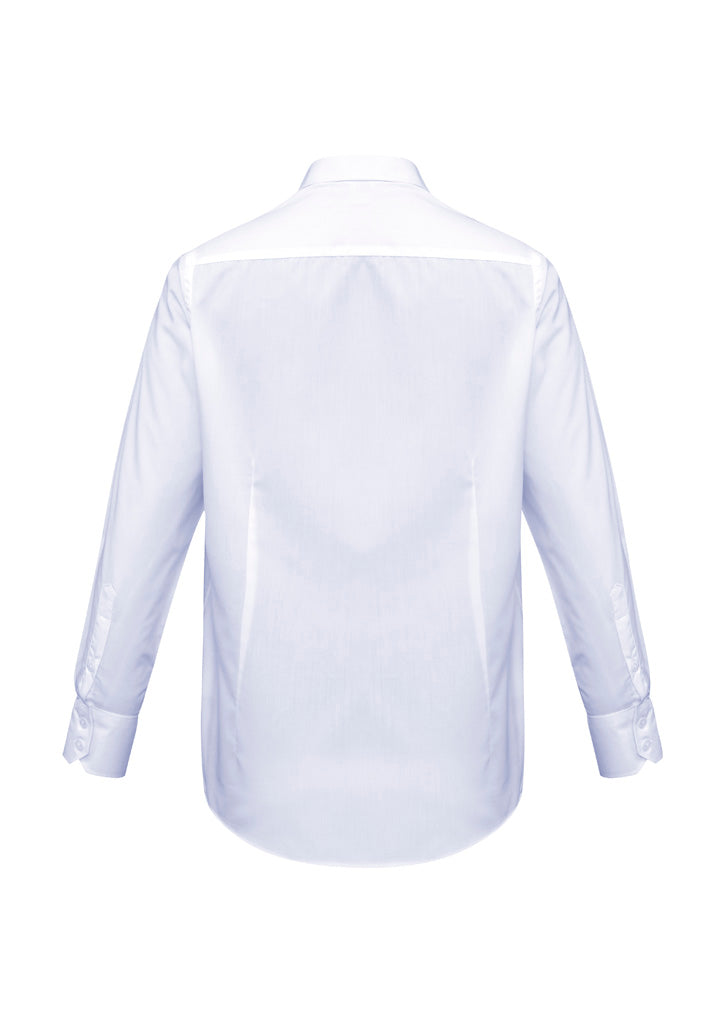Biz Collection Mens Metro Long Sleeve Shirt - White