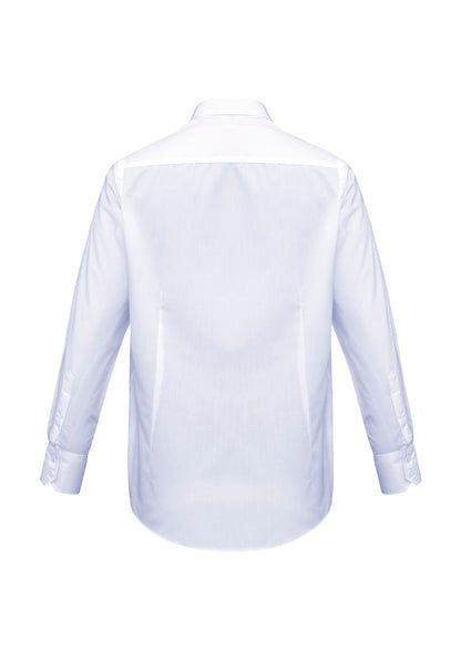 Biz Collection Mens Metro Long Sleeve Shirt - White