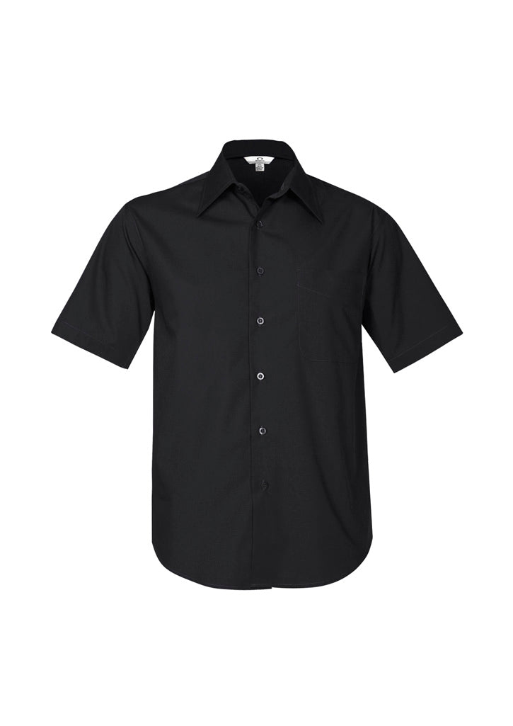 Biz Collection Mens Metro Short Sleeve Shirt - Navy
