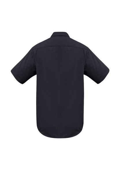 Biz Collection Mens Metro Short Sleeve Shirt - Black
