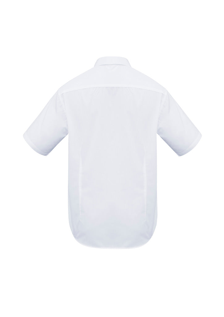 Biz Collection Mens Metro Short Sleeve Shirt - White