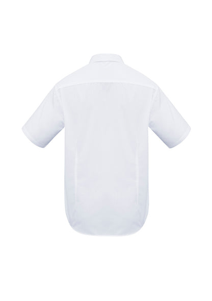 Biz Collection Mens Metro Short Sleeve Shirt - White