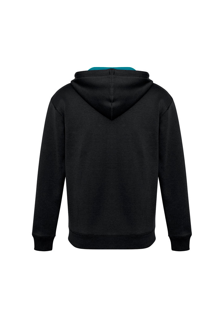 Biz Collection Unisex Renegade Hoodie - Black/Teal/Silver