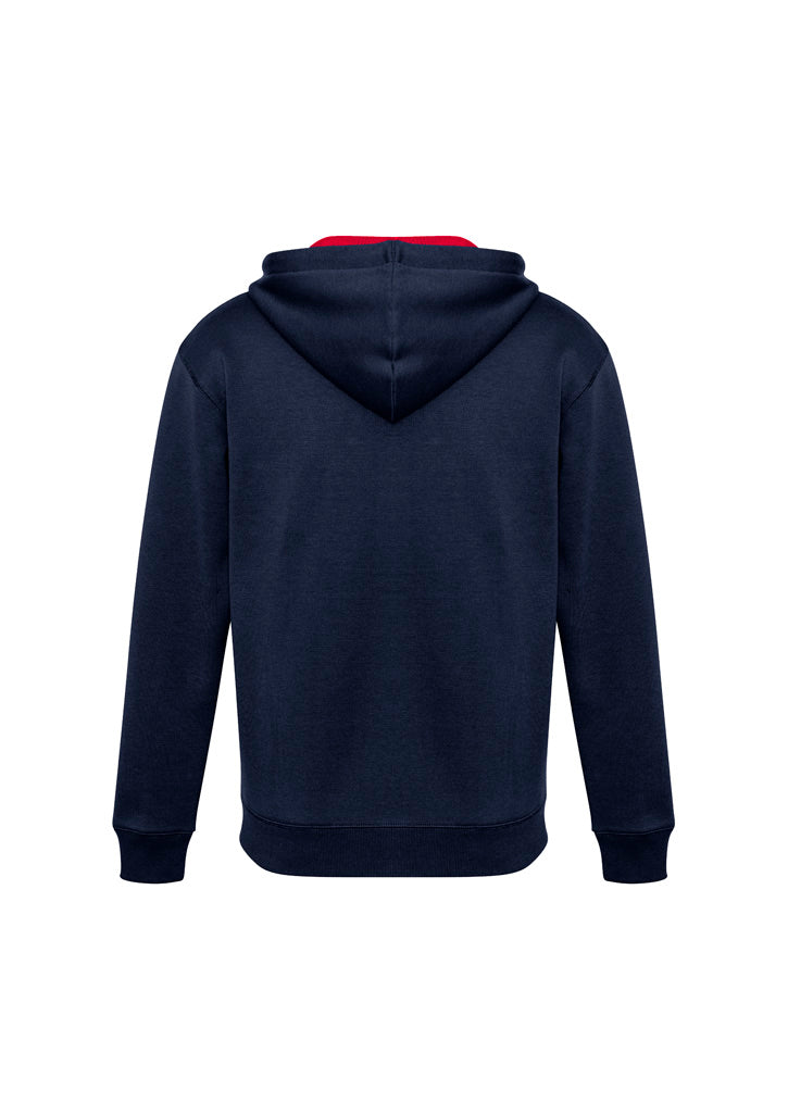 Biz Collection Unisex Renegade Hoodie - Navy/Red/Silver