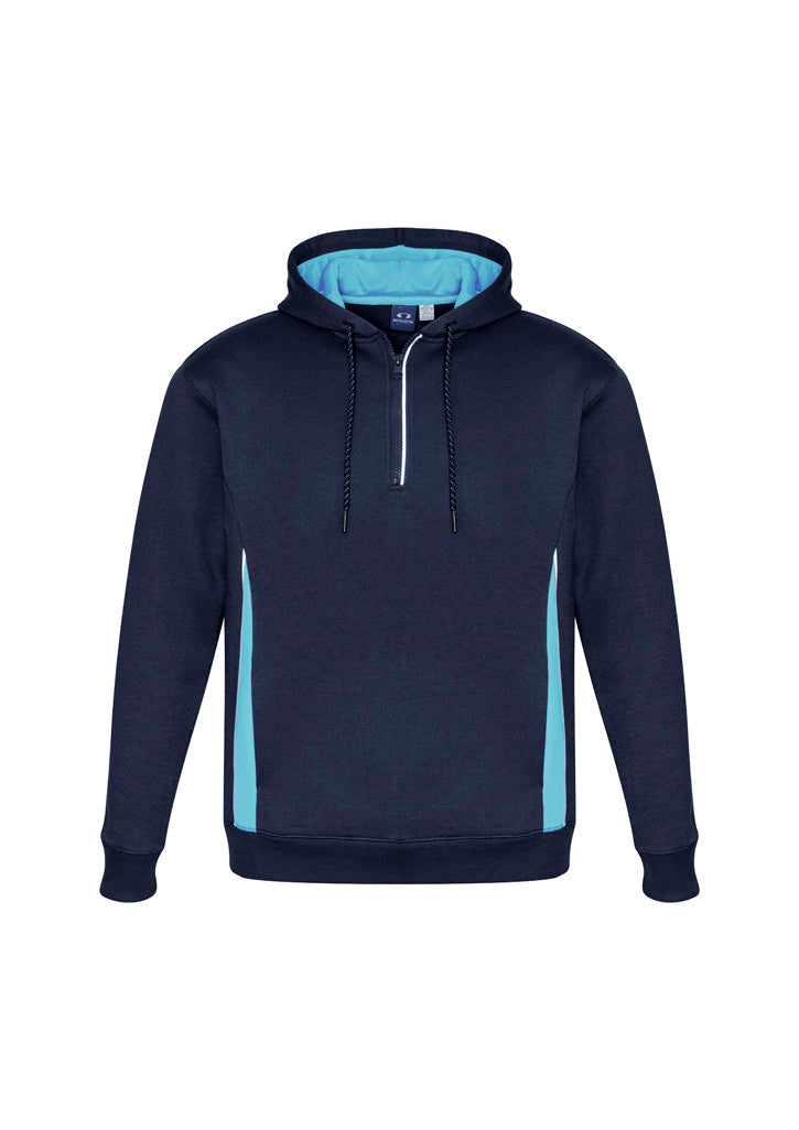 Biz Collection Unisex Renegade Hoodie - Navy/Sky/Silver