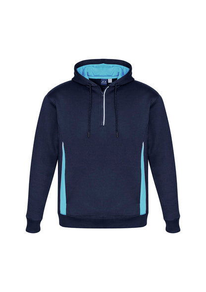 Biz Collection Unisex Renegade Hoodie - Navy/Sky/Silver