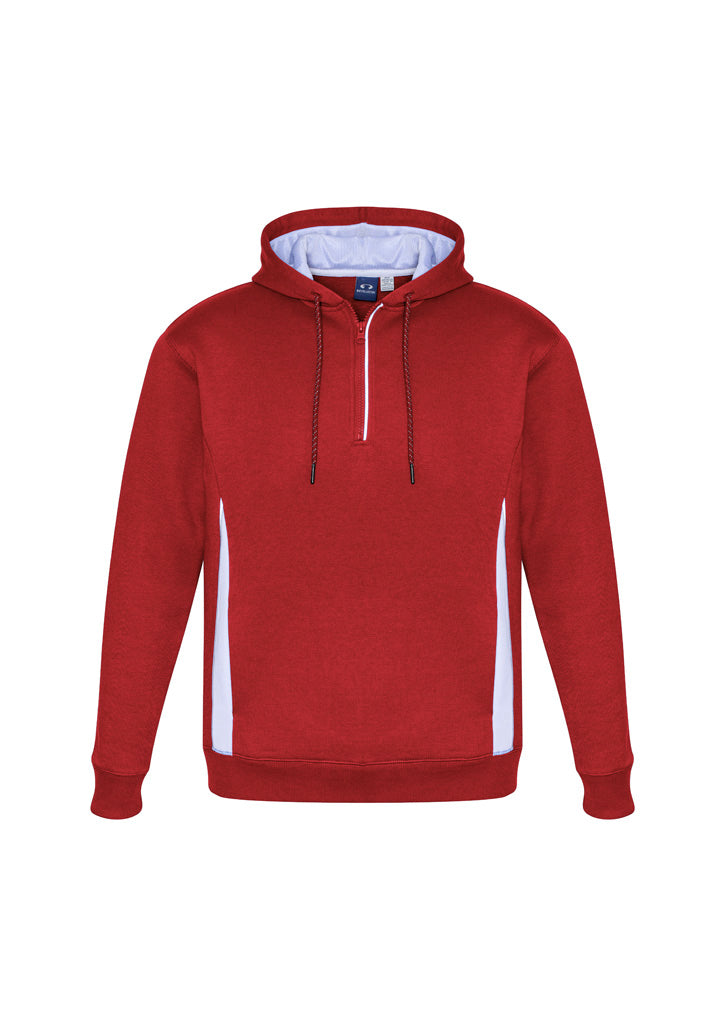 Biz Collection Unisex Renegade Hoodie - Red/White/Silver