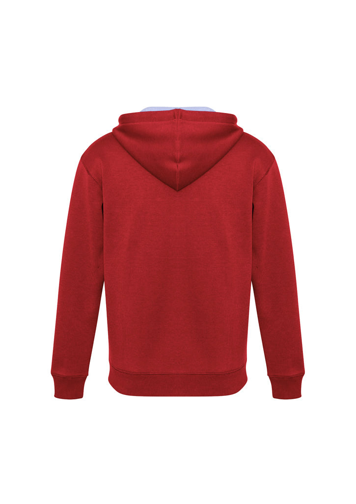 Biz Collection Unisex Renegade Hoodie - Red/White/Silver