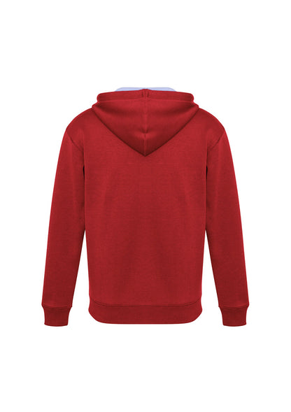 Biz Collection Unisex Renegade Hoodie - Red/White/Silver