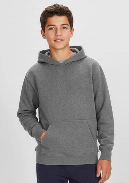 Biz Collection Kids Crew Hoodie - Grey Marle