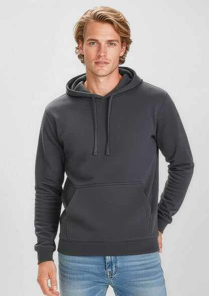 Biz Collection Mens Crew Hoodie - Charcoal