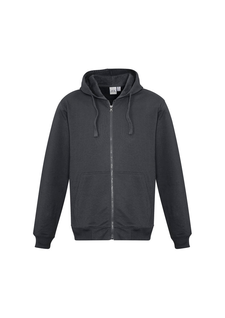 Biz Collection Mens Crew Zip Hoodie - Navy