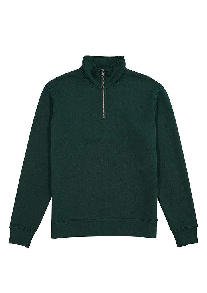 Good Mates Mens Everyday 1/4 Zip - Scarab Green